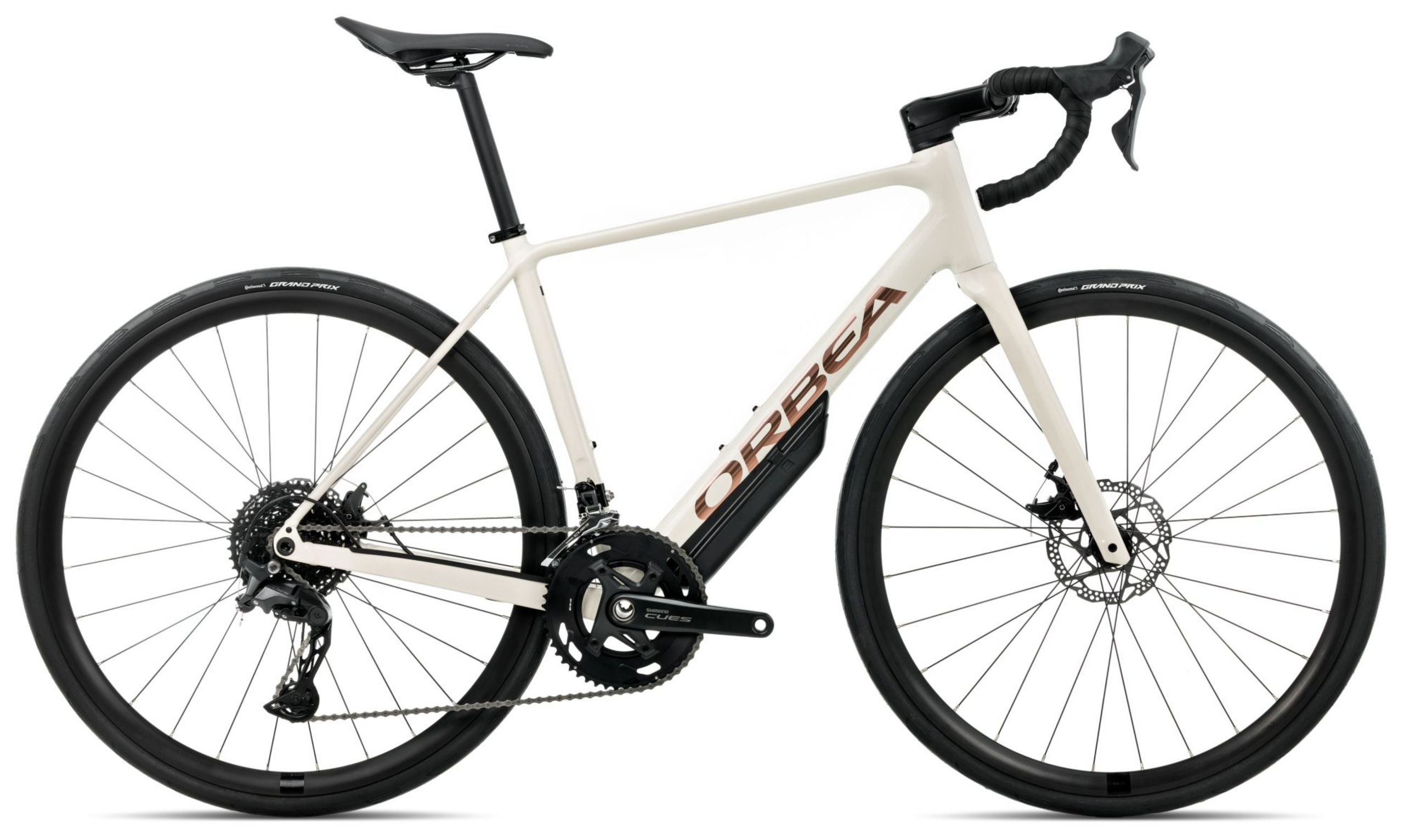 34795ca145d27584d15cd8ba5e22ae3b9a639615_0db0ef65e5e73588.png Orbea AVANT H50 Ivoorwit - Titanbrons (Glans) (2026) - Afbeelding 1