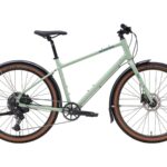 Kona 36e Dew DL Groen met Shimano Cues & Tektro Glanzend Jade met Storm Blue Decals (2025)